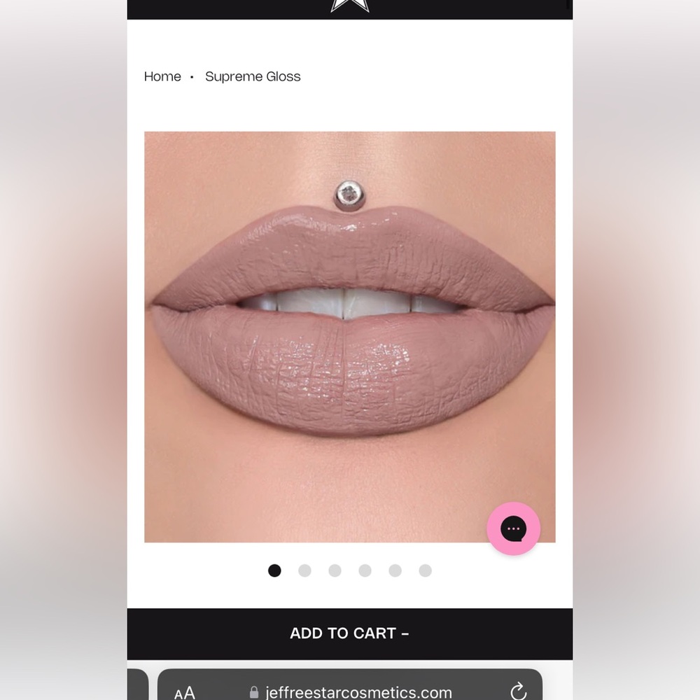 Jeffree Star NEW naked in the dark supreme lip gloss
